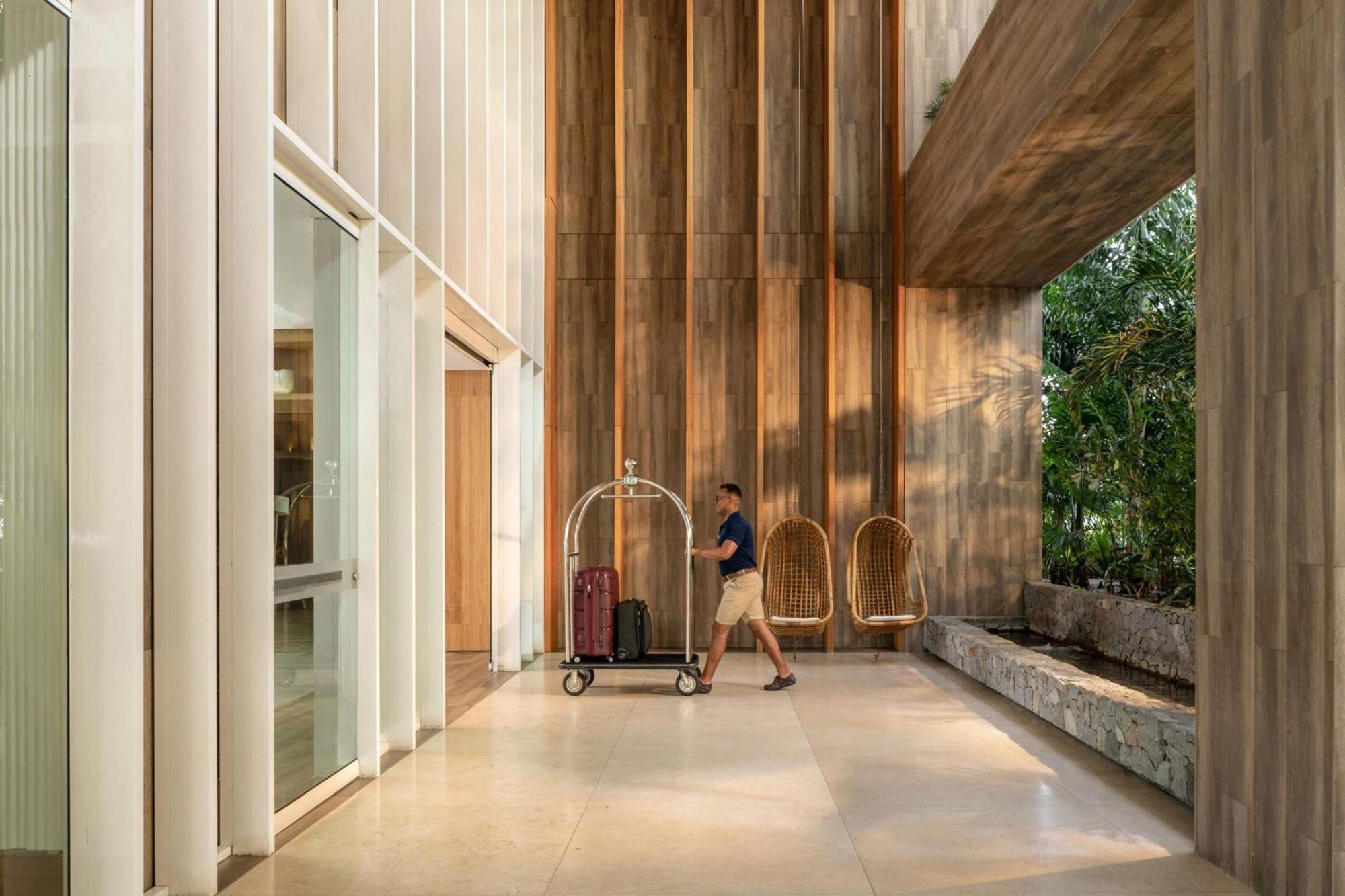 산타 마르타 메리어트 리조트 플라야 도르미다 산타마르타 외부 사진 The hotel lobby
